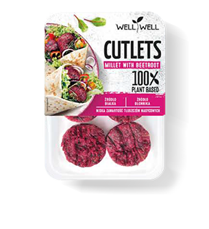 Cutlets millet with beetroot