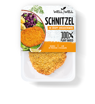 Schnitzel in crispy breadcrumbs